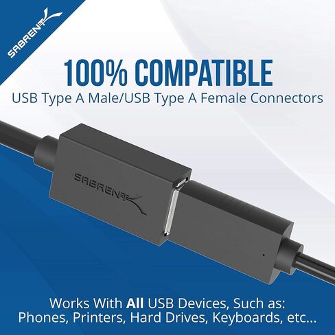 Sabrent 2.5-Inch SATA to USB 3.0 Tool-Free Clear External Hard Drive Enclosure + 22AWG 10 Feet USB 3.0 Extension Cable in Kuwait