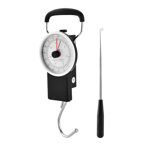 Fishing Scale,80lbs/35kg Fishing Gear with Built-in Measuring Tape,Fish Hook Remover Tool,Portable Hanging Fishings Weight Scale Luggage Scales with Hook,Fish Gifts for Men in Kuwait