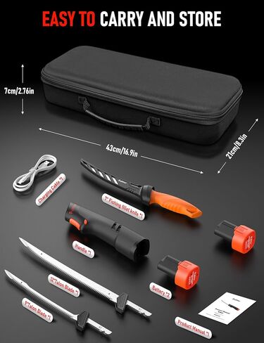 Cordless Electric Fillet Knife,27500 RPM Motor in Kuwait