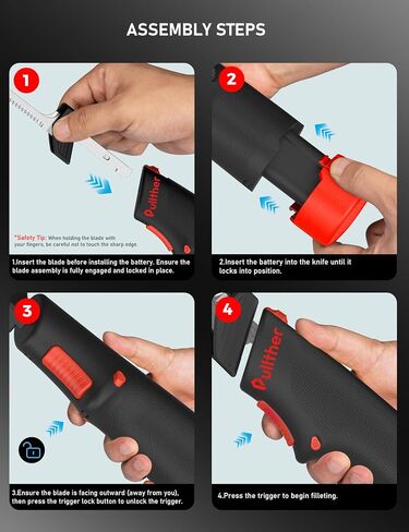 Cordless Electric Fillet Knife,27500 RPM Motor in Kuwait