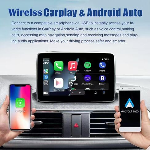 HMYC Mazda Wireless Carplay Retrofit Kit, TK78-66-9U0C OEM USB Hub Fits to MZD Connect System Compatible with Mazda 2/3/6/CX3/CX5/CX9/MX5 2014-2020(Only Supporting Wireless Carplay NO Android Auto) in Saudi Arabia