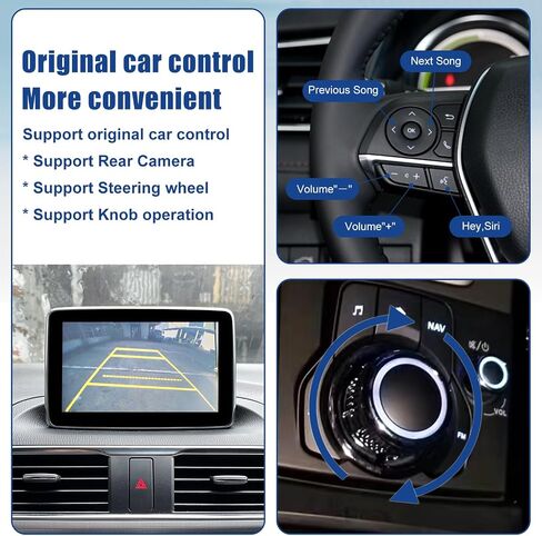 HMYC Mazda Wireless Carplay Retrofit Kit, TK78-66-9U0C OEM USB Hub Fits to MZD Connect System Compatible with Mazda 2/3/6/CX3/CX5/CX9/MX5 2014-2020(Only Supporting Wireless Carplay NO Android Auto) in Saudi Arabia
