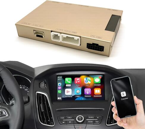 CARabc Wireless Carplay & Android Auto for Ford 2013-2015 Year with Sync2 System, Support Mirrorlink, Navigation, Siri, Camera, USB, CarPlay Retrofit Kit Decoder (Yellow) in Saudi Arabia