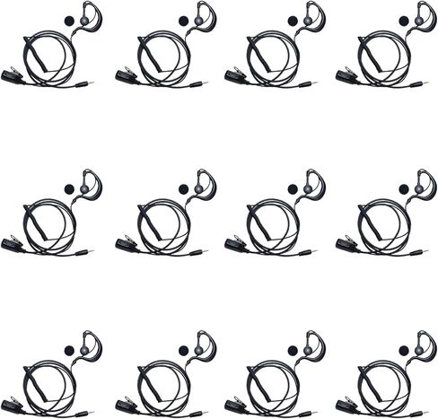 G-Shape Earpiece Compatible with Cobra PX650 12-Pack in Kuwait