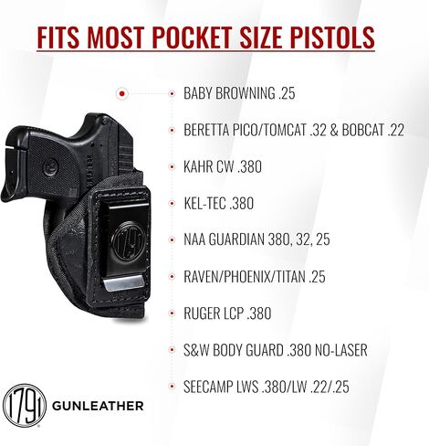1791 EcoCarry IWB Holster Fits Ruger LCP 380, Bodyguard 380, Beretta Pico in Kuwait