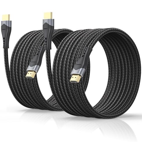 Long HDMI Cable 15 FT 2-Pack 10K 8K, HDMI 2.1 48Gbps Ultra High Speed in Kuwait