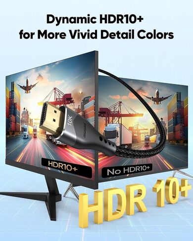Long HDMI Cable 15 FT 2-Pack 10K 8K, HDMI 2.1 48Gbps Ultra High Speed in Kuwait