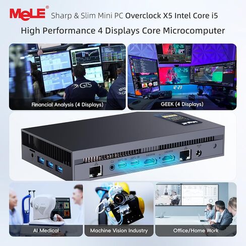 MeLE Overclock X5 Mini PC i5-1235U 32GB DDR4 1TB SSD Dual LAN 1GbE+2.5GbE in Kuwait