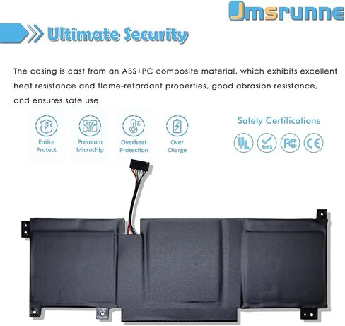 BTY-M492 Laptop Battery Replacement for MSI Katana GF66 12UGS 12UE GF76 11SC 11UC 15 B13VEK 17 B12VEK Crosshair 15 177A11UEK Pulse GL76 11UCK Pulse GL76 GL66 Cyborg 15 A12VE in Kuwait