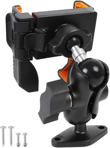 xik 1" Ball Screw Mount Phone Holder for Boat Car Truck Desktop - Short Arm in Saudi Arabia