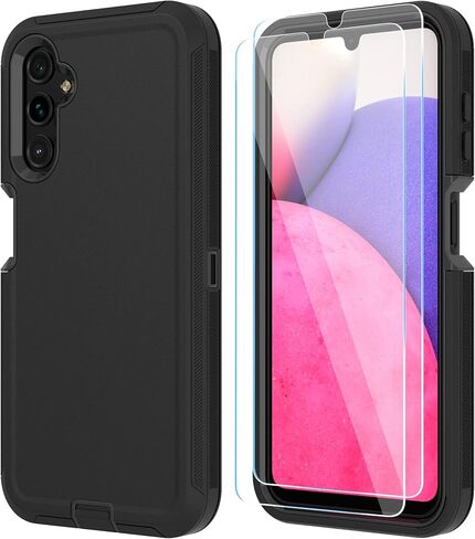 ONOLA for Samsung Galaxy A14 5G Phone Case, 3-Layer Cover, WineRedPink in Kuwait