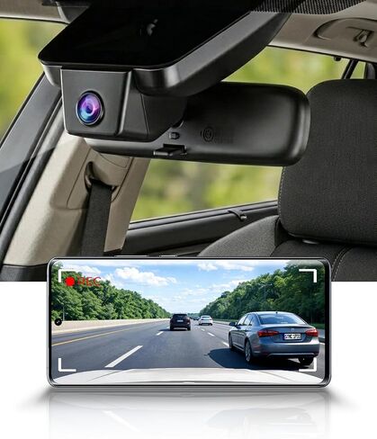 Fitcamx 4K Dash Cam Suitable for Toyota Corolla 2023-2026 Sedan Hybrid Hatchback & GR Corolla, Integrated OEM Look, UHD 2160PVideo, WiFi & APP, Loop Recording, G-Sensor, Easy to Install, 64GB Card in Kuwait