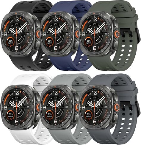 6 Pack Bands Compatible with Samsung Galaxy Watch Ultra 2/1(2026/2025/2024) in Kuwait