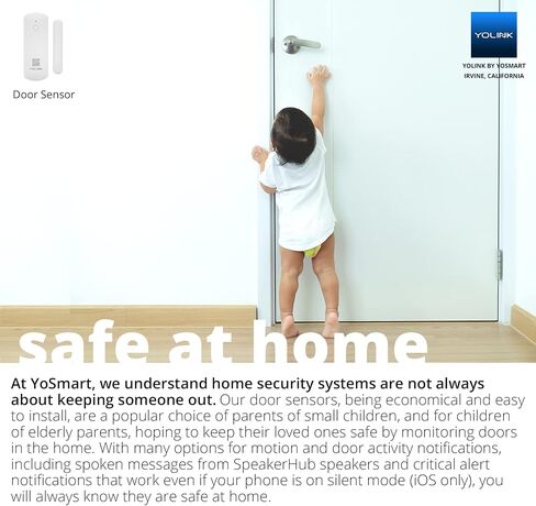 YoLink LoRa Smart Door Sensor Starter Kit: Hub & Door Sensor - Door Left-Open Reminders, up to 1/4 Mile Open-Air Range, up to 5 Year Battery Life, Alexa, IFTTT, Home Assistant in Kuwait