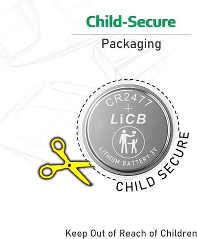LiCB CR2477 3V Lithium Battery (Pack of 10) in Kuwait