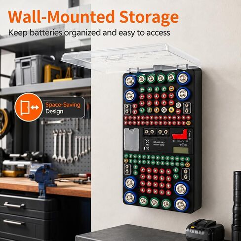Battery Organizer Storage Case with Tester in Kuwait