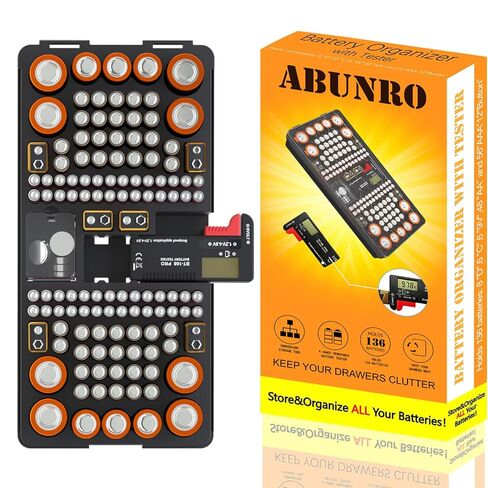 Battery Organizer Storage Case with Tester in Kuwait