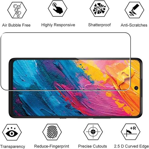 Murmure Clear Case with 1 Screen Protector for TCL 60 XE NXTPAPER 5G, Flexible TPU Reinforced Anti-Collision Corner Shockproof [Anti-Scratch] Anti-Yellowing Crystal Transparent Phone Case in Saudi Arabia