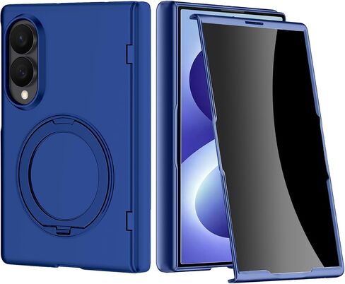 for Samsung Galaxy Z Fold 8 (Wide) Case with Magnetic Ring Stand, [Compatible Magsafe] Built in Privacy Screen Protector Full Coverage Hinge Protective Cover Phone Case for Z Fold 8 Black in Kuwait