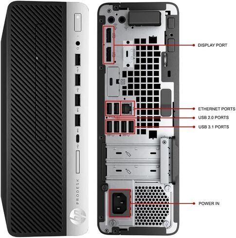 HP ProDesk 600 G5 SFF Desktop Computer PC, Intel Core i5-9500 6-Core Up to 4.4GHz, 8GB DDR4, 256GB SSD, WiFi, Bluetooth, Windows 11 Pro (Renewed) in Kuwait