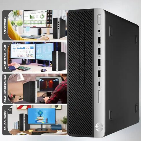 HP ProDesk 600 G5 SFF Desktop Computer PC, Intel Core i5-9500 6-Core Up to 4.4GHz, 8GB DDR4, 256GB SSD, WiFi, Bluetooth, Windows 11 Pro (Renewed) in Kuwait
