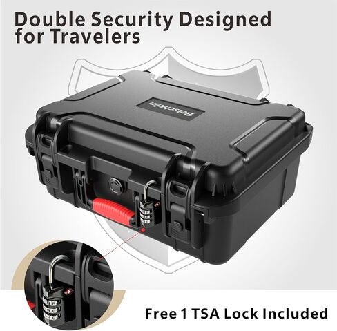 Pistol Gun Case for Handguns – Holds Multiple Handguns Case & Mags | TSA Approved Waterproof Hard Shell Pistol Case with Pre-Cut Foam, Heavy Duty Protection for Storage in Kuwait