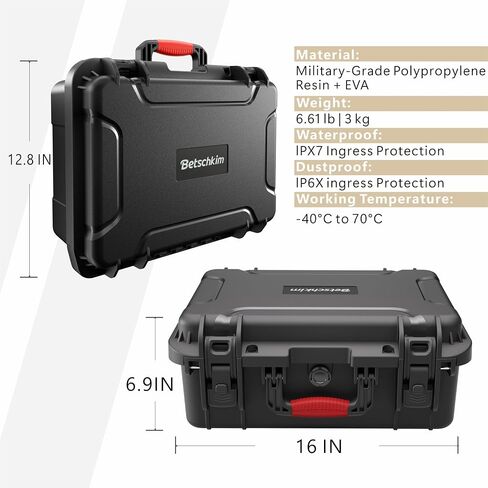 Pistol Gun Case for Handguns – Holds Multiple Handguns Case & Mags | TSA Approved Waterproof Hard Shell Pistol Case with Pre-Cut Foam, Heavy Duty Protection for Storage in Kuwait