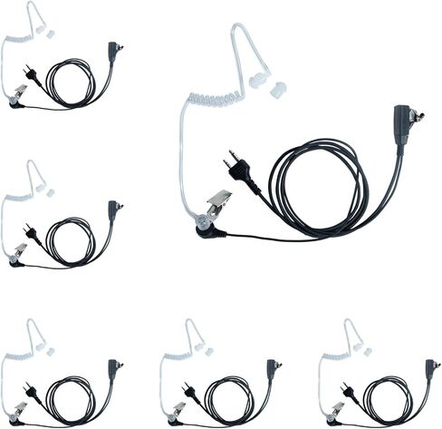 6 Pack Acoustic Tube Earpiece for Midland GXT LXT MXT Radios ﻿ in Kuwait