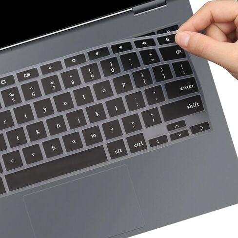 Keyboard Cover Skin for Samsung Galaxy Chromebook 2 XE530QDA-KA1US 13.3" (Not Fit The 12.4 inch Galaxy Chromebook) Keyboard Protective Cover Skin-Black in Kuwait