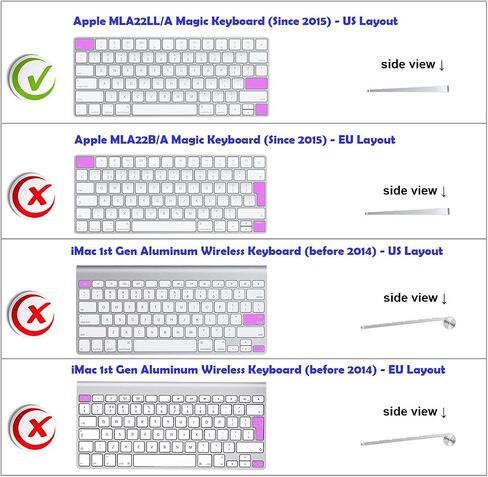 XSKN Magic Keyboard Premiere Pro Shortcuts Silicone Keyboard Cover Skin for 2015 Released Magic Keyboard A1644 MLA22LL/A (US Version) in Kuwait