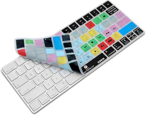 XSKN Magic Keyboard Premiere Pro Shortcuts Silicone Keyboard Cover Skin for 2015 Released Magic Keyboard A1644 MLA22LL/A (US Version) in Kuwait