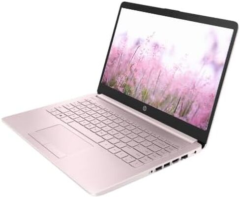 HP Portable 13.8" HD IPS Laptop, Intel Celeron N Processor Up to 2.78GHz, 4GB DDR4, 64GB SSD, HDMI, RJ45, Webcam, Bluetooth, Windows 11, Pastel Pink(Renewed) in Kuwait