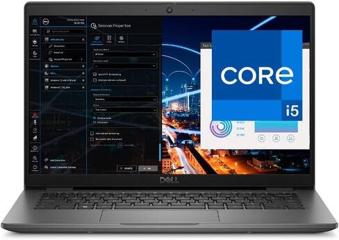Dell Latitude 3440 14" FHD Business Laptop, Intel Core i5-1235U, 16GB RAM, 512GB NVMe SSD, Webcam, Wi-Fi 6E, Bluetooth, HDMI, USB-C DisplayPort, Windows 11 Pro, Grey, Notebook in Kuwait