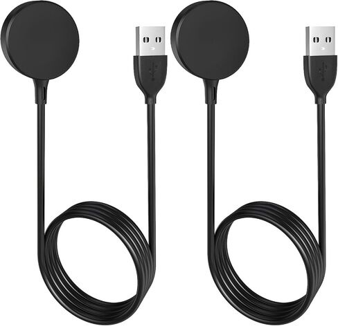Sinoacc 2 Pack for Samsung Watch Charger Compatible with Galaxy Watch 8/8 Classic/Ultra/7/6/6 Classic/5/5 Pro/4/3/Active 2/1/Fe Smartwatch, 3.3Ft USB A Magnetic Fast Charging Cable Dock in Kuwait