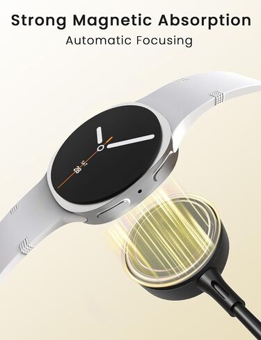 Sinoacc 2 Pack for Samsung Watch Charger Compatible with Galaxy Watch 8/8 Classic/Ultra/7/6/6 Classic/5/5 Pro/4/3/Active 2/1/Fe Smartwatch, 3.3Ft USB A Magnetic Fast Charging Cable Dock in Kuwait