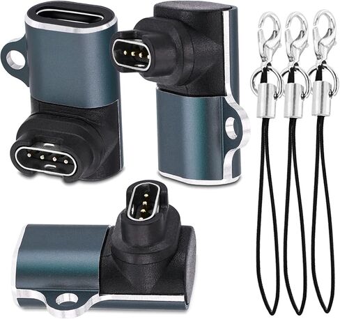 USB-C Charger Adapter for Garmin Watch, BENACES 3 Pack Garmin Charger Cable Converter with Lanyard, 90°Right Angle Garmin Charging Cable Connector for Instinct 2 Solar Fenix 7 7S 7X 6 6S 6X 5 5S 5X in Kuwait