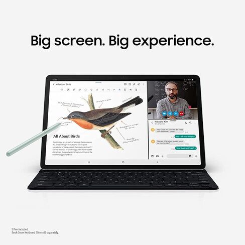 SAMSUNG Galaxy Tab S7 FE 2021 Android Tablet 12.4" Screen WiFi 256GB S Pen Included Long-Lasting Battery Powerful Performance, Mystic Black (Renewed) in Kuwait