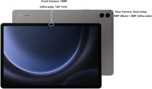Samsung Galaxy Tab S9 FE+ Plus 12.4" Tablet, 8GB RAM, 128GB + 256GB SD Card in Kuwait