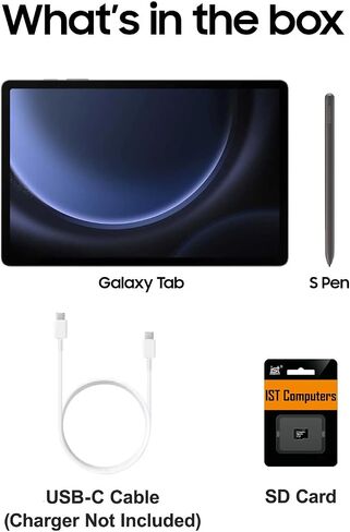 Samsung Galaxy Tab S9 FE+ Plus 12.4" Tablet, 8GB RAM, 128GB + 256GB SD Card in Kuwait