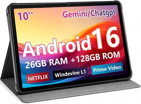 Android Tablet 10 inch, Android 16 with 26GB RAM 128GB ROM with 7000 mAh in Kuwait