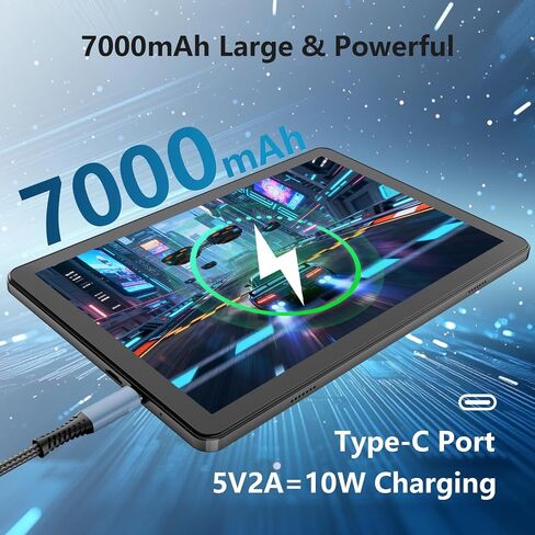 Android Tablet 10 inch, Android 16 with 26GB RAM 128GB ROM with 7000 mAh in Kuwait