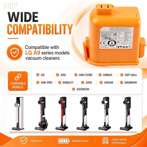 LG Cordzero Battery Replacement for LG A9 Cordless Vacuum in Kuwait