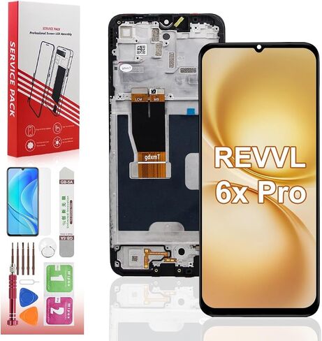 LCD for T-Mobile REVVL 6 Pro 5G Screen Replacement with Frame in Saudi Arabia