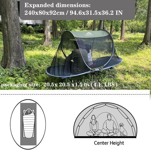 Instant Pop up Screen Tent for Camping Mosquito Netting Tent with Bug Screen Net in Saudi Arabia