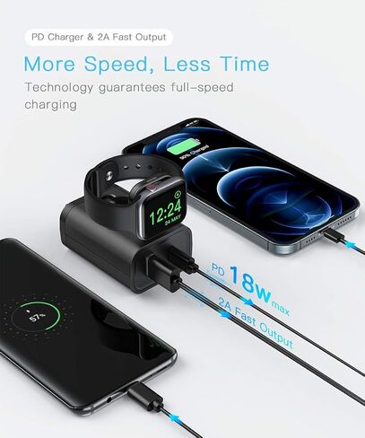 BeaSaf 24W USB C Charger, 3 in 1 Design with Apple Watch Wireless Charger, PD Charger for iPhone, AirPods in Saudi Arabia