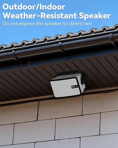 400W Outdoor Bluetooth Speakers, Wireless Sync Between Speakers, Powerful Bass, Wall Mount for Patio, Porch, Gazebo, Garage, 2-Pack, White(MZ-621) in Saudi Arabia