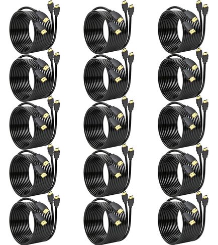 Multipack HDMI Cable 30-Pack, 4K HDMI 2.0 Cable 6 FT (CL3 Rated,HDCP2.2) in Kuwait
