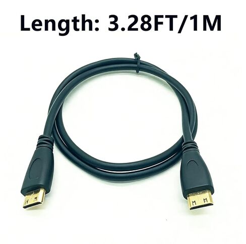 4K Mini HDMI to Mini HDMI Cable 3.3Ft/1M, Male to Male, High Speed 10.2Gbps, Compatible with Camera, Camcorder, HDTV, Monitor, Display in Saudi Arabia