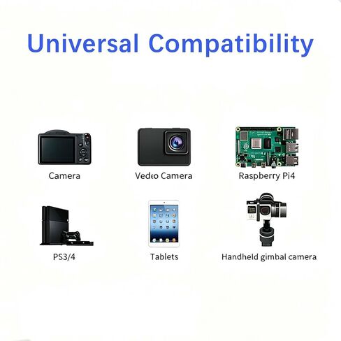 4K Mini HDMI to Mini HDMI Cable 3.3Ft/1M, Male to Male, High Speed 10.2Gbps, Compatible with Camera, Camcorder, HDTV, Monitor, Display in Saudi Arabia