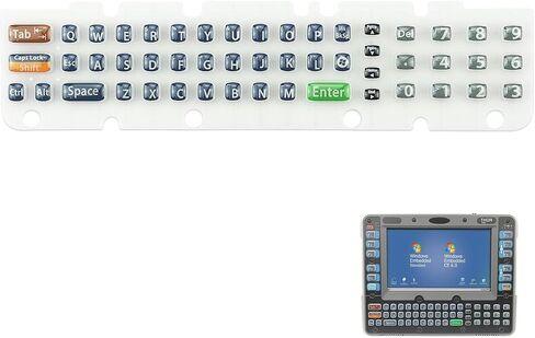 Rubber Keyboard (51-Key) for Honeywell Thor VM1 Vehicle-Mounted Computer,Keypad Replacement Support Computer,Foldable Silicone Flexible Material in Saudi Arabia